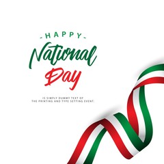 Wall Mural - Happy Italy National Day Vector Template Design Illustration