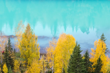 Wall Mural - beautiful lake water in kanas