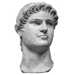 Sticker - Portrait of roman emperor Nero Claudius Caesar Augustus Germanicus isolated on white background