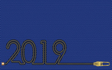 New Year 2019 Concept Jeans Backgrouds