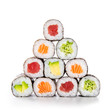 Pyramid of sushi hosomaki