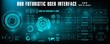 © PALERM089 - HUD futuristic blue user interface, dashboard display virtual reality technology screen