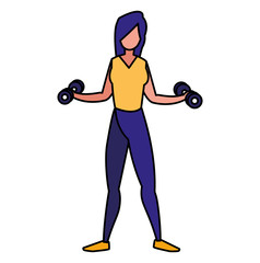 Poster - woman and exercise design