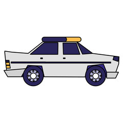 Wall Mural - police car icon