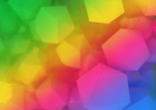 Abstract Colourful Hexagon Background