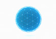 © IKON Images - network grid over blue sphere