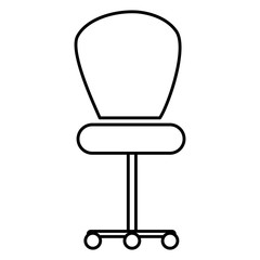 Sticker - Isolated office chair design