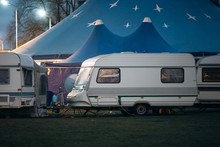 Camping Trailers Of Traveling Circus
