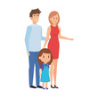 © Gstudio - parents couple with daughter characters