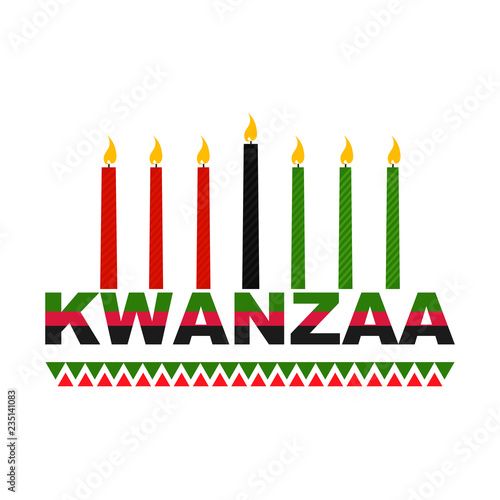 Banner For Kwanzaa With Traditional Colored Candles Representing The Seven Principles Or Nguzo Saba Over A Ancient Scroll Buy This Stock Vector And Explore Similar Vectors At Adobe Stock Adobe Stock