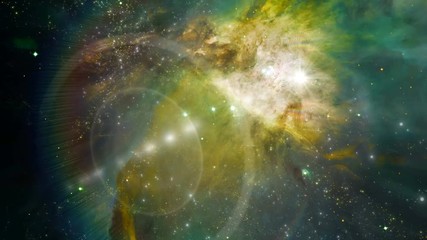 Wall Mural - Traveling through star fields in deep space (Loop).