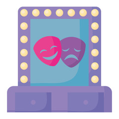 Poster - Theater faces design