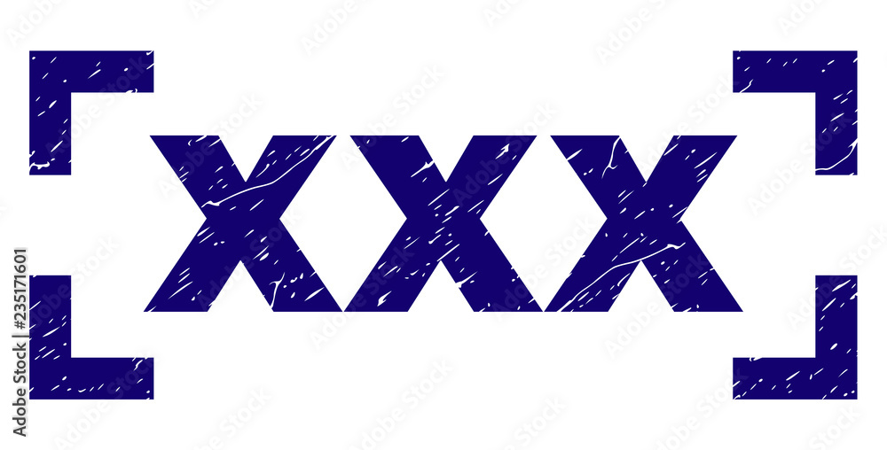 Xxx Caption Seal Print With Grunge Effect Text Caption Is Placed 