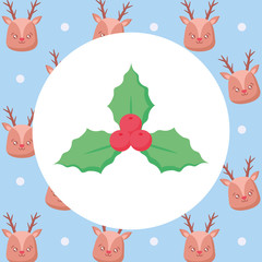 Poster - christmas mistle toe icon