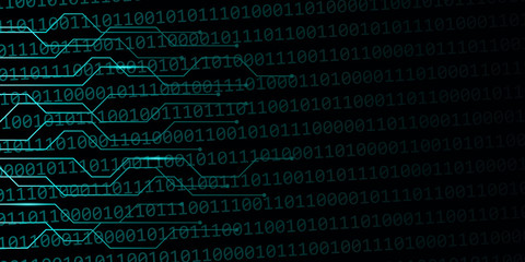 digital web background with binary code vector illustration EPS10