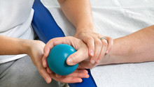 Hand With Exercises Blue Ball