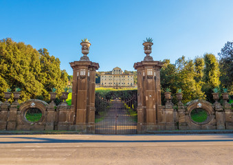 Wall Mural - Frascati (Italy) - A little city of Castelli Romani in metropolitan area of Rome, famous for the many Villa of pontifical nobility. Here a view of historic center. 