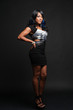 © terryleewhite - Young African-American Woman in a black dress