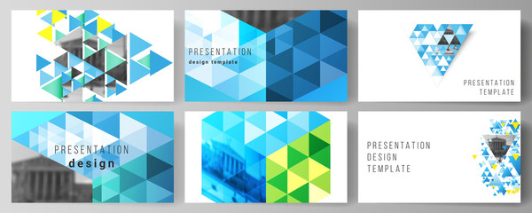 Wall Mural - the minimalistic abstract vector illustration of the editable layout of the presentation slides desi