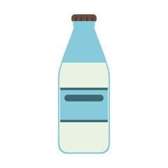 Canvas Print - Milk bottle dairy product