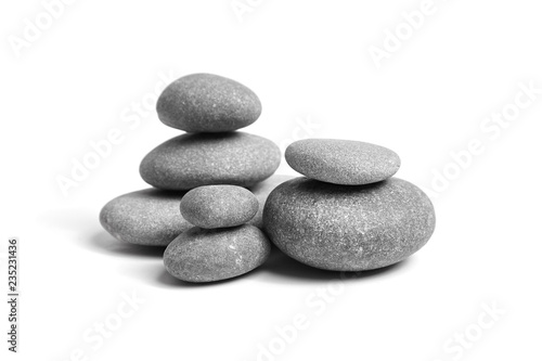 Cuadros en Lienzo Group of smooth grey stones
