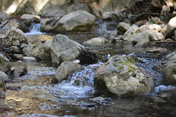 Water Flowing Over Rocks