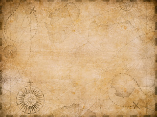 old nautical treasure map background