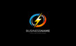 Power Electric Logo - Electricity icon - Energy Lightning Vector Template
