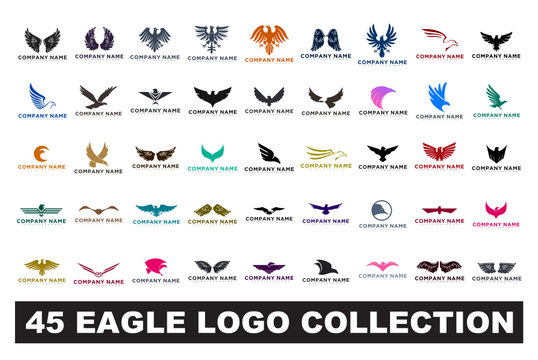 45 eagle logo collection