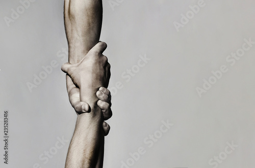 Fotomural Helping hand concept and international day of peace, support