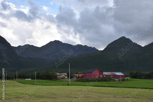 Norwegen Lofoten 888 Fv 888 Weg Strasse Dorf Austvagoya