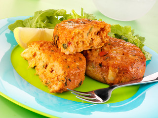 Canvas Print - SALMON FISHCAKES