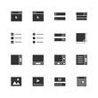© D Graphics - Web or app form elements icon set