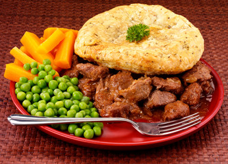 Canvas Print - STEAK PIE DINNER