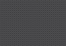 Seamless Vector Pattern Of European '6 In 1' Chain Mail Over Dark Background