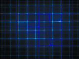 Fototapeta Do przedpokoju - abstract techno background, grid perspective