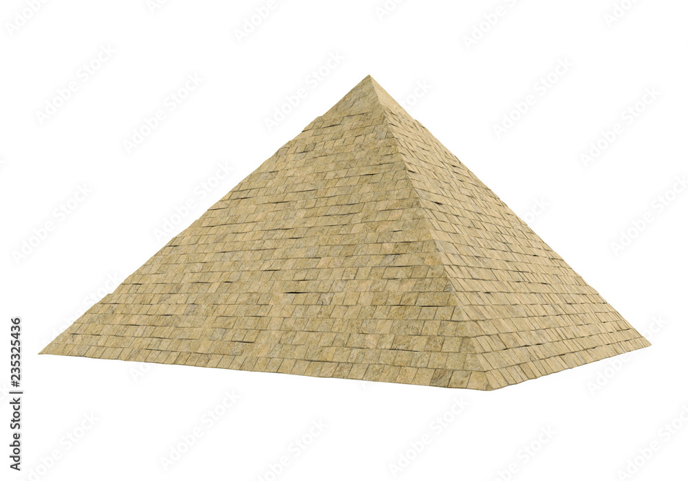 Egyptian Pyramid Isolated - obrazy, fototapety, plakaty 
