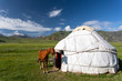 Am Jurtencamp Tuura Suu in Kirgistan