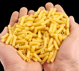 Canvas Print - HANDFUL OF MACARONI PASTA