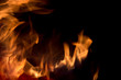 © Cyril Lutsenko - flame texture on black background