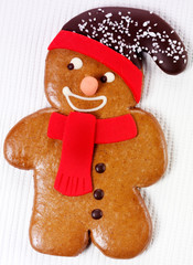 Canvas Print - WINTER GINGERBREAD MAN