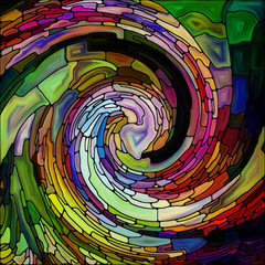 Wall Mural - Vision of Spiral Color