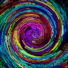 Wall Mural - Visualization of Spiral Color