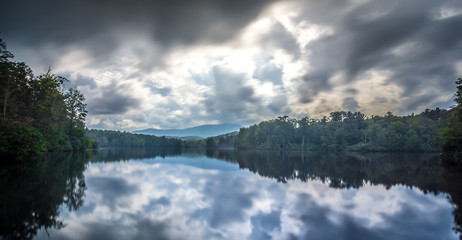 Wall Mural - Julian Price Lake, along the Blue Ridge Parkway in North Carolina