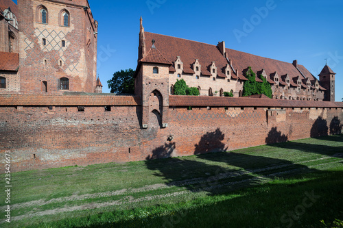 Plakat Zamek w Malborku w Polsce