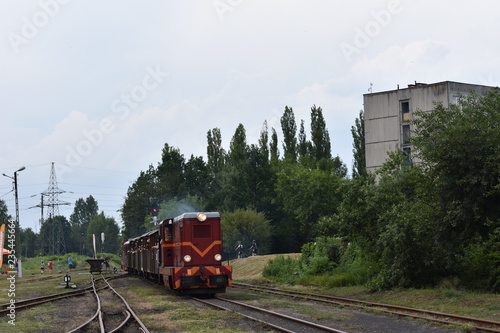 Dekoracja na wymiar  lokomotywa-waskotorowa