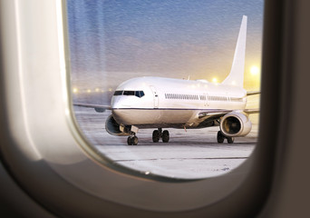 Wall Mural - aircraft at not flying weather