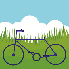 Canvas Print - bicycle vehicle in the park