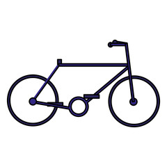 Canvas Print - bicycle vehicle isolated icon