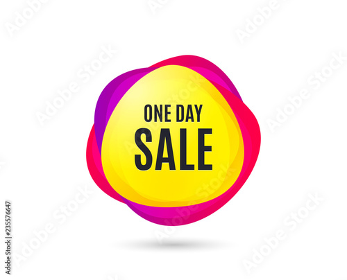 One Day Sale Special Offer Price Sign Advertising Discounts